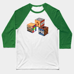 Geeky Cubes Baseball T-Shirt